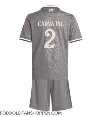 Real Madrid Daniel Carvajal #2 Tredjetrøje Børn 2024-25 Kortærmet (+ Korte bukser)